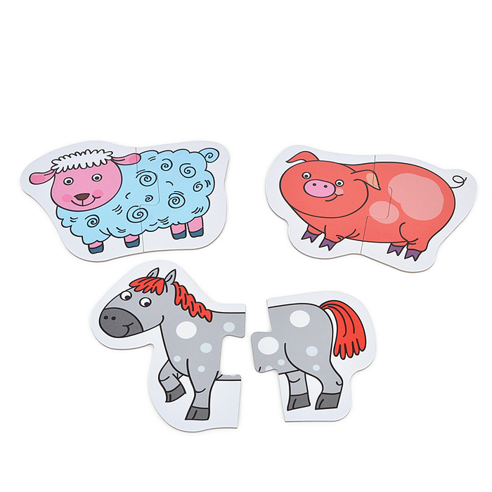 Фото к товару Напольный пазл-мозаика "На ферме" (малый) Напольный пазл-мозаика "На ферме" (малый)