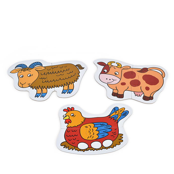 Фото к товару Напольный пазл-мозаика "На ферме" (малый) Напольный пазл-мозаика "На ферме" (малый)