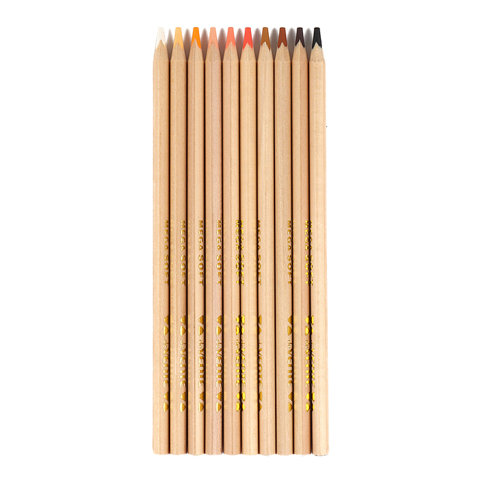 Фото к товару Карандаши цветные 10 цв. "Triolino Ultra 4М. Skin Tones" (оттенки цвета кожи) супер мягк Карандаши цветные 10 цв. "Triolino Ultra 4М. Skin Tones" (оттенки цвета кожи) супер мягк