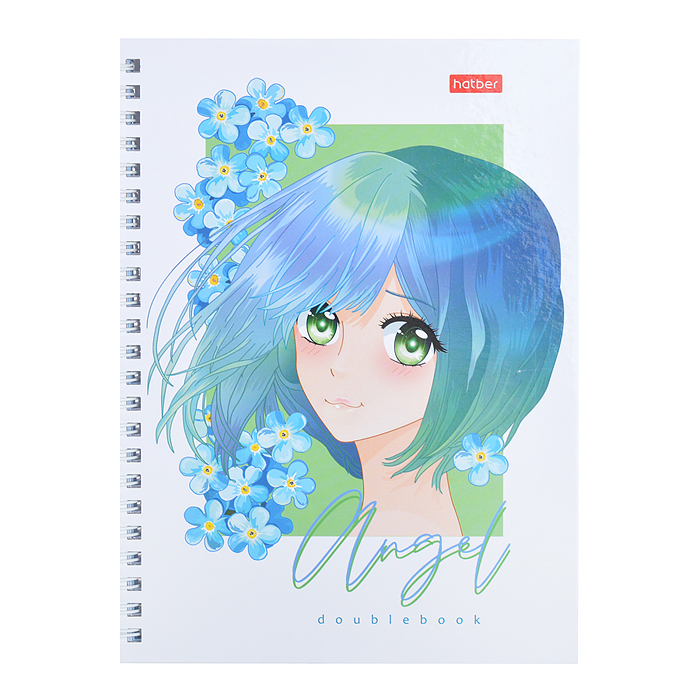 Тетрадь 80л клетка "Ангелы аниме"