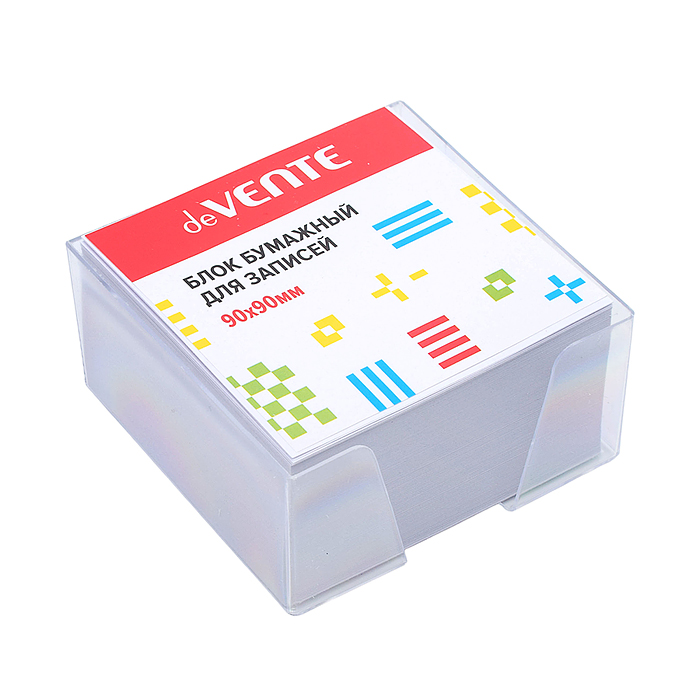 Куб бумажный для записей 90x90x50 мм белый, непроклеенный, офсет 100 г/м², белизна 92%, в 