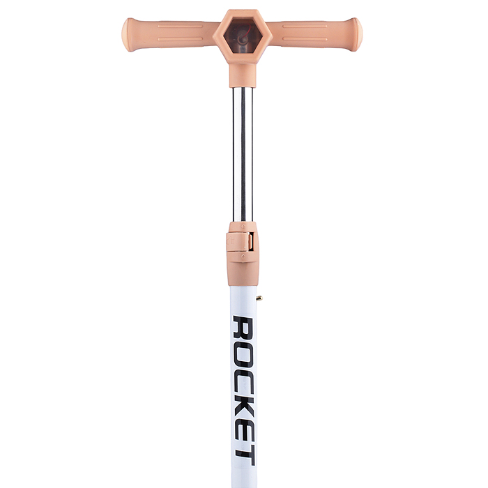 Самокат 3-х колесный ROCKET, белый