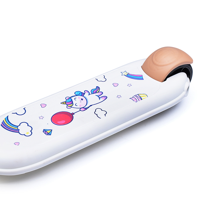 Самокат 3-х колесный ROCKET, белый