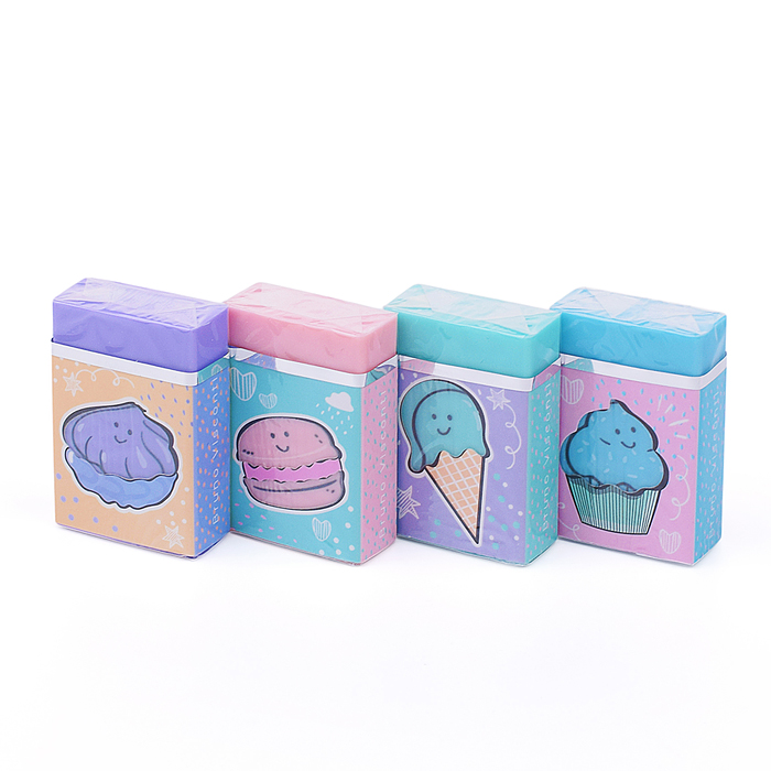 Ластик "HappyGraphix. My Sweet", 4 цвета