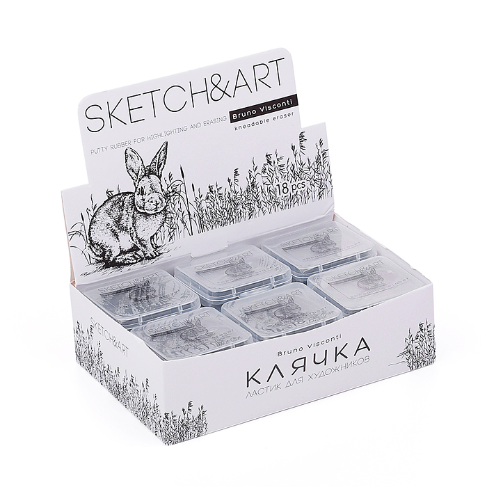Фото к товару Ластик-клячка художественный "Sketch&Art" в пластиковой коробочке Ластик-клячка художественный "Sketch&Art" в пластиковой коробочке