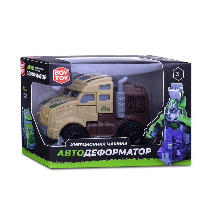 Машина BT0014-2 "Автодеформатор" в коробке (бежево-коричневый)
