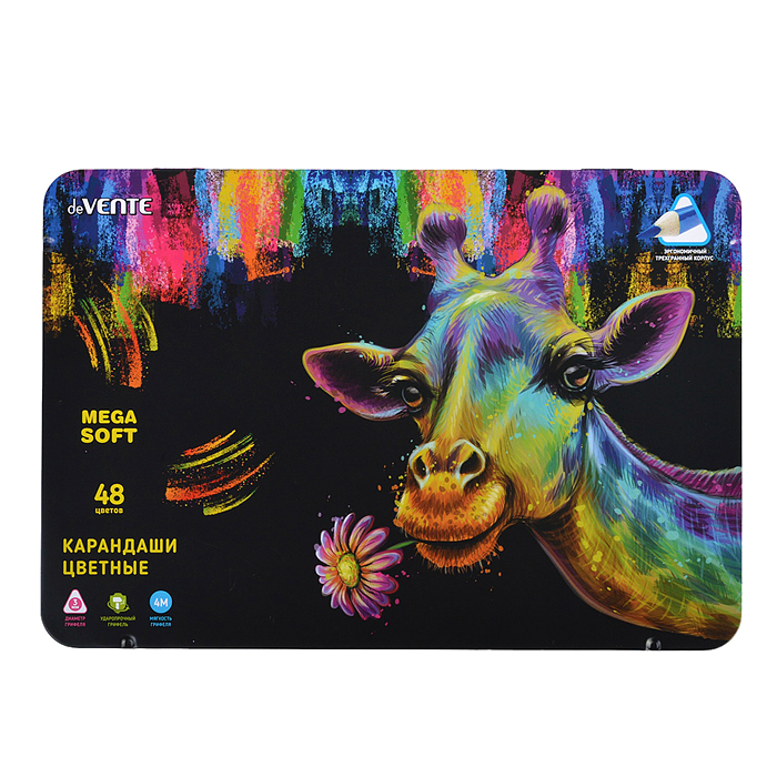 Карандаши цветные "Triolino Ultra 4М" 48 цветов, 4М, диаметр грифеля 3 мм, трехгранные, в п