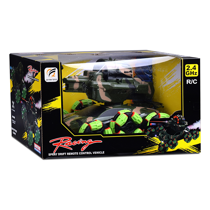 Фото к товару Машина QF665-12A "Rasing с пушкой-3" р/у, 27MHz, в коробке Машина QF665-12A "Rasing с пушкой-3" р/у, 27MHz, в коробке