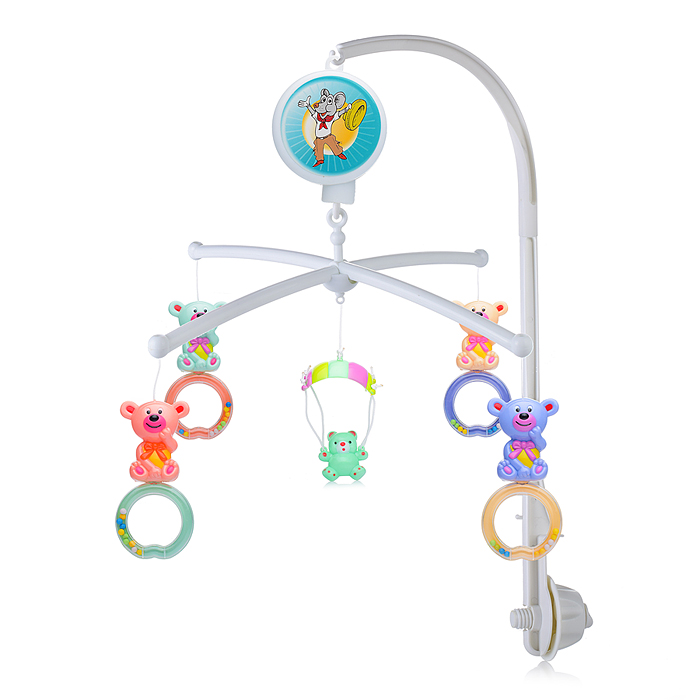 Мобиль 8327 "Веселые мишки" на кроватку, в коробке