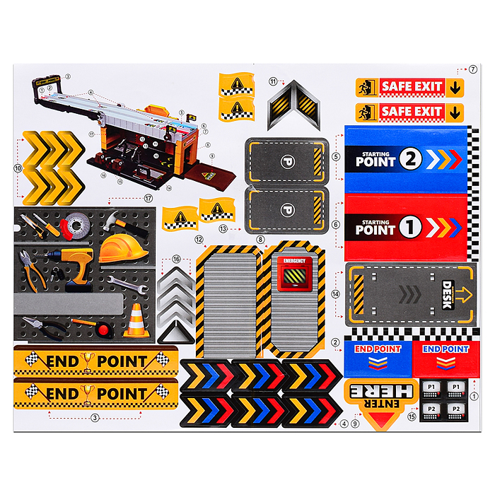 Парковка-трек MH-197 "Street convoy" в коробке