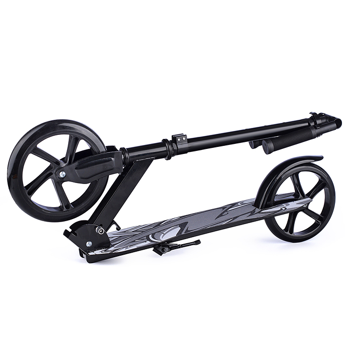 Самокат U037840Y 2-х кол., черный, PU/ 200 мм, ABEC 7, в коробке