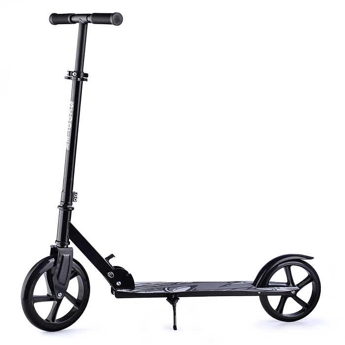 Самокат U037840Y 2-х кол., черный, PU/ 200 мм, ABEC 7, в коробке