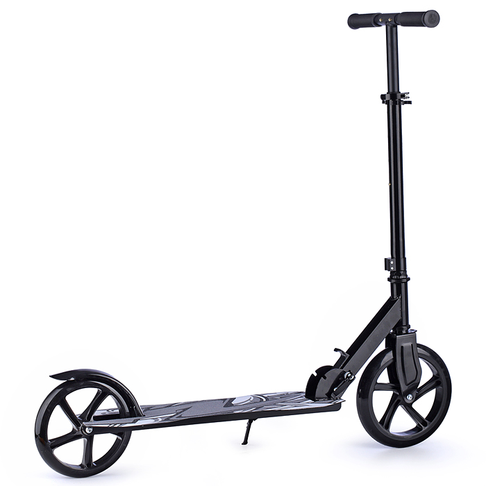 Самокат U037840Y 2-х кол., черный, PU/ 200 мм, ABEC 7, в коробке