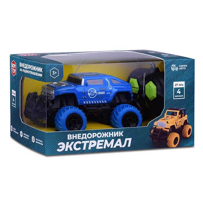 Фото к товару Машина BT0020-5 "Внедорожник Экстремал-5" р/у, 27 MHz, в коробке Машина BT0020-5 "Внедорожник Экстремал-5" р/у, 27 MHz, в коробке