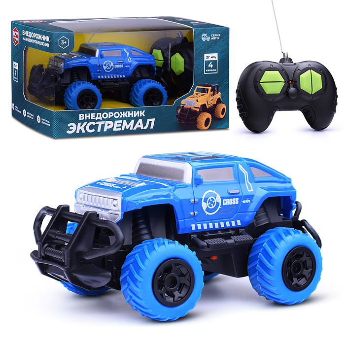 Фото к товару Машина BT0020-5 "Внедорожник Экстремал-5" р/у, 27 MHz, в коробке Машина BT0020-5 "Внедорожник Экстремал-5" р/у, 27 MHz, в коробке