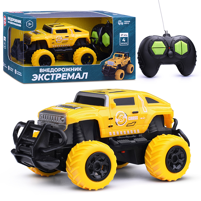 Фото к товару Машина BT0020-5 "Внедорожник Экстремал-5" р/у, 27 MHz, в коробке Машина BT0020-5 "Внедорожник Экстремал-5" р/у, 27 MHz, в коробке