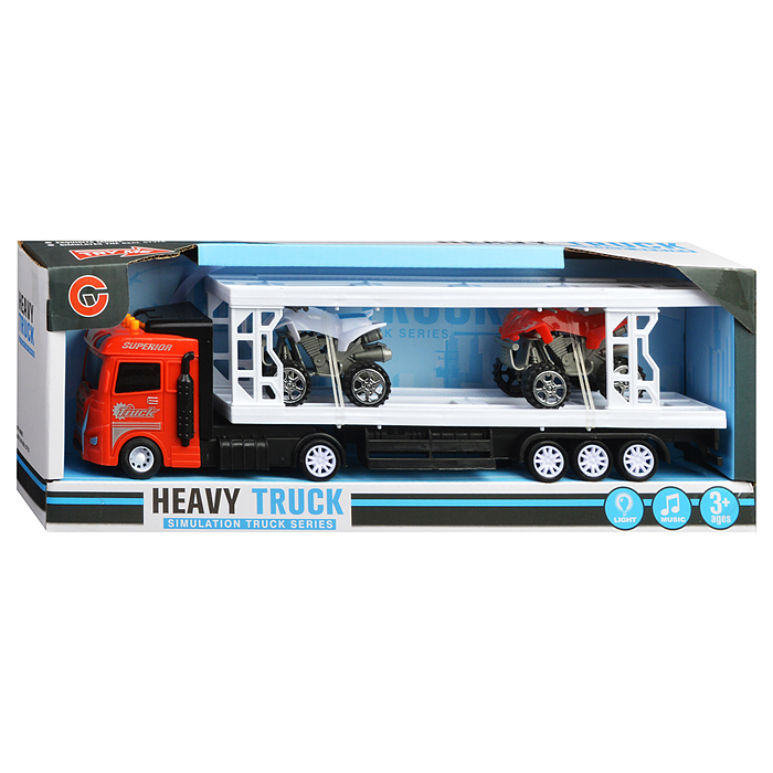 Автовоз 99A6-3C с квадроциклами, в коробке