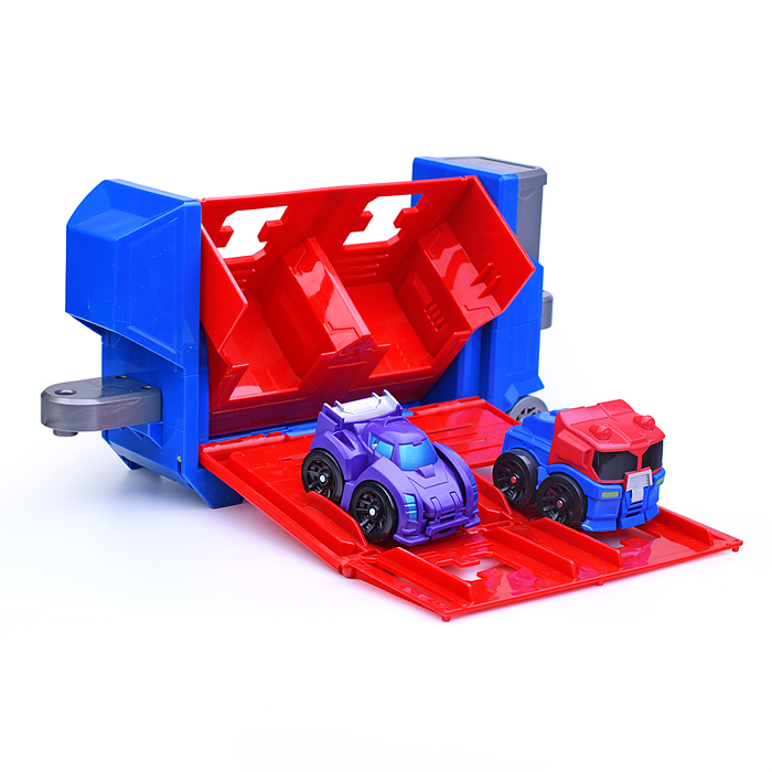Гараж 1024 с катапультой и двумя машинками, в коробке