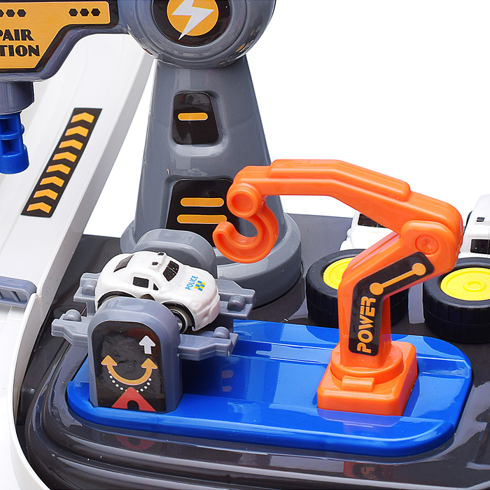 Парковка-трек JP588-12 "Полицейский участок" в коробке