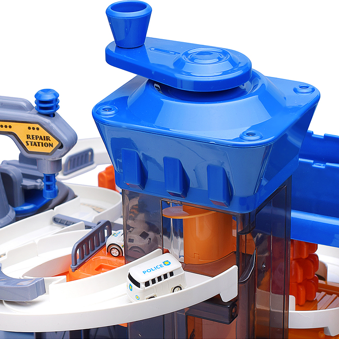 Парковка-трек JP588-12 "Полицейский участок" в коробке