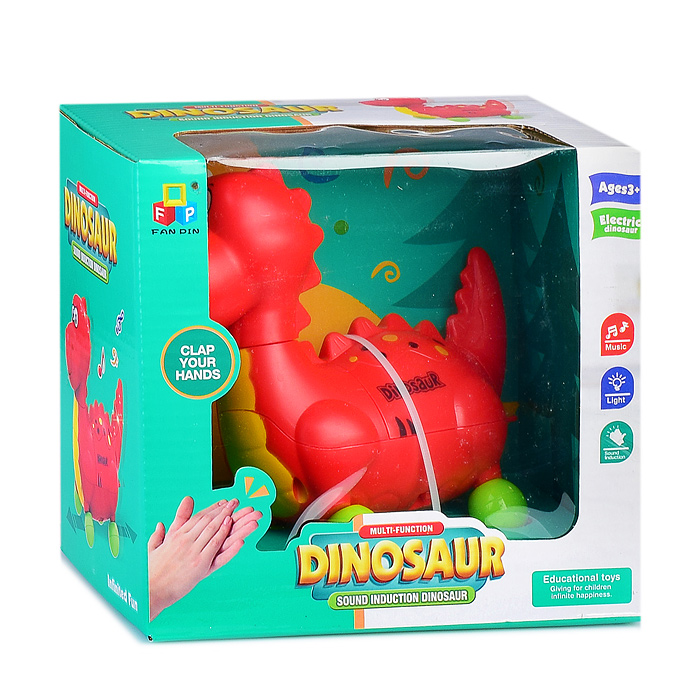 Динозаврик 678-1-1A  на батарейках, в коробке