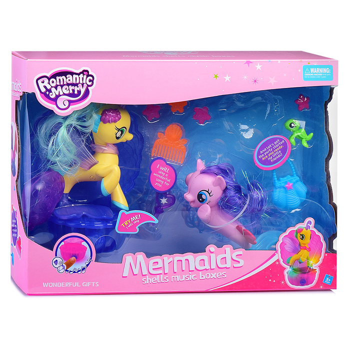 Набор лошадок 88564 "Морская Фея" (свет, звук) в коробке