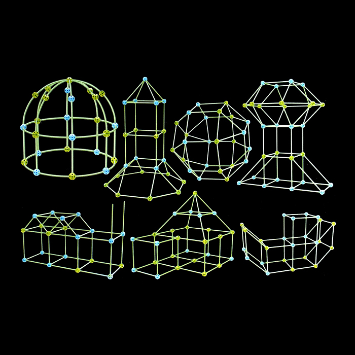 Конструктор ZP012 "Палатка" (74 дет.) в коробке