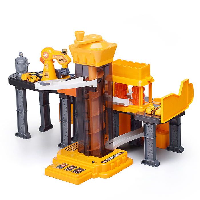 Парковка-трек JP588-13 "Стройплощадка" в коробке