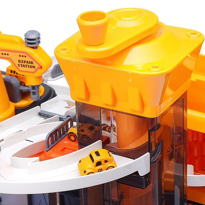 Парковка-трек JP588-13 "Стройплощадка" в коробке