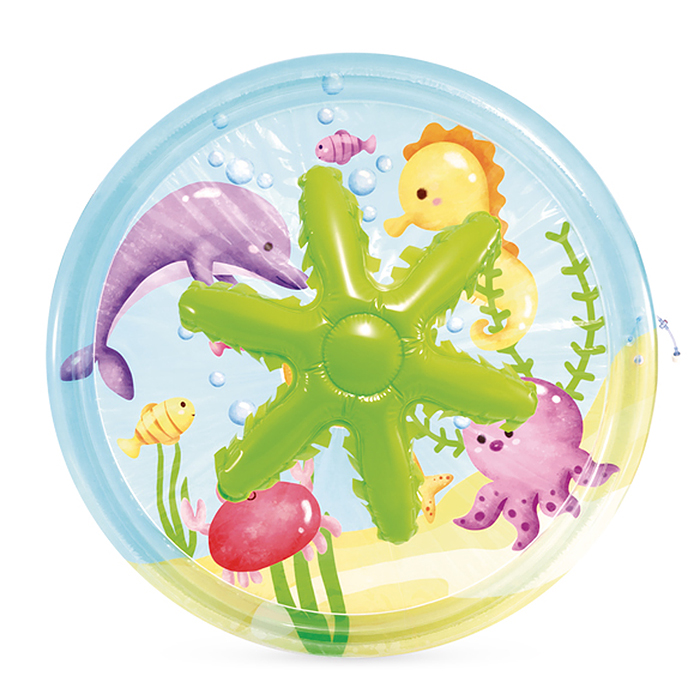 Фото к товару Бассейн детский надувной с фонтанчиками Intex "Пальма" (173х104 см, 166 л) Бассейн детский надувной с фонтанчиками Intex "Пальма" (173х104 см, 166 л)