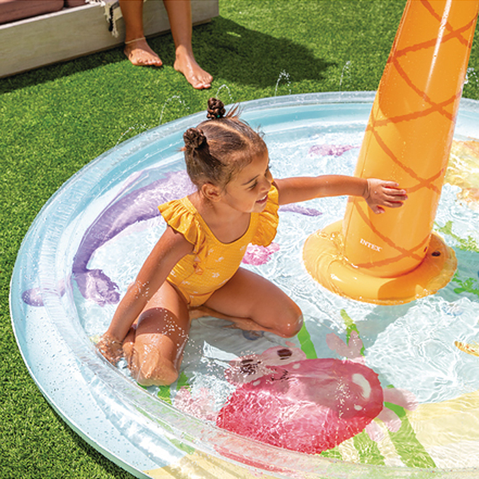 Фото к товару Бассейн детский надувной с фонтанчиками Intex "Пальма" (173х104 см, 166 л) Бассейн детский надувной с фонтанчиками Intex "Пальма" (173х104 см, 166 л)