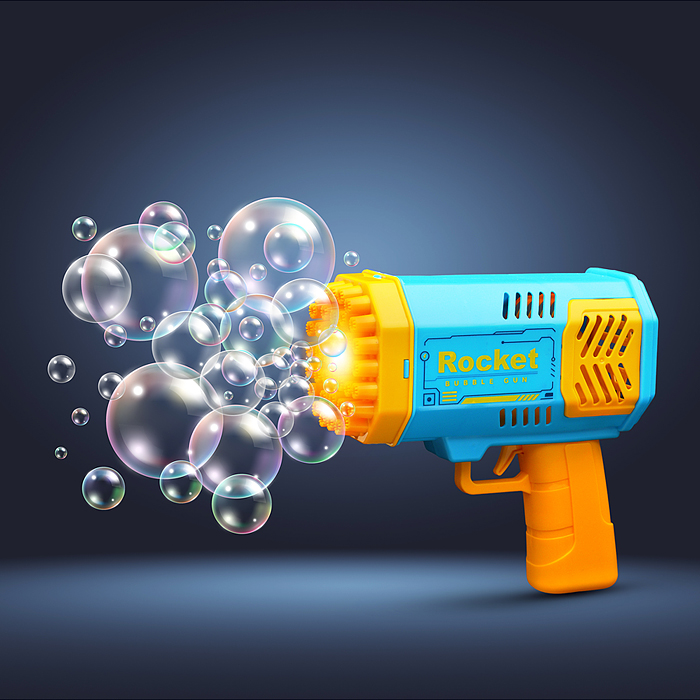 Фото к товару Бластер UT0102 для пускания мыльных пузырей (40 отверстий) в коробке Бластер UT0102 для пускания мыльных пузырей (40 отверстий) в коробке