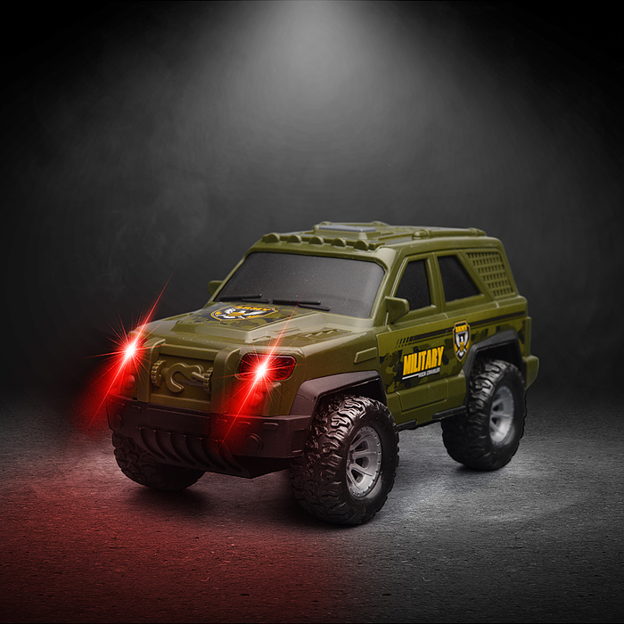 Машина JS166F "Военный внедорожник" в коробке