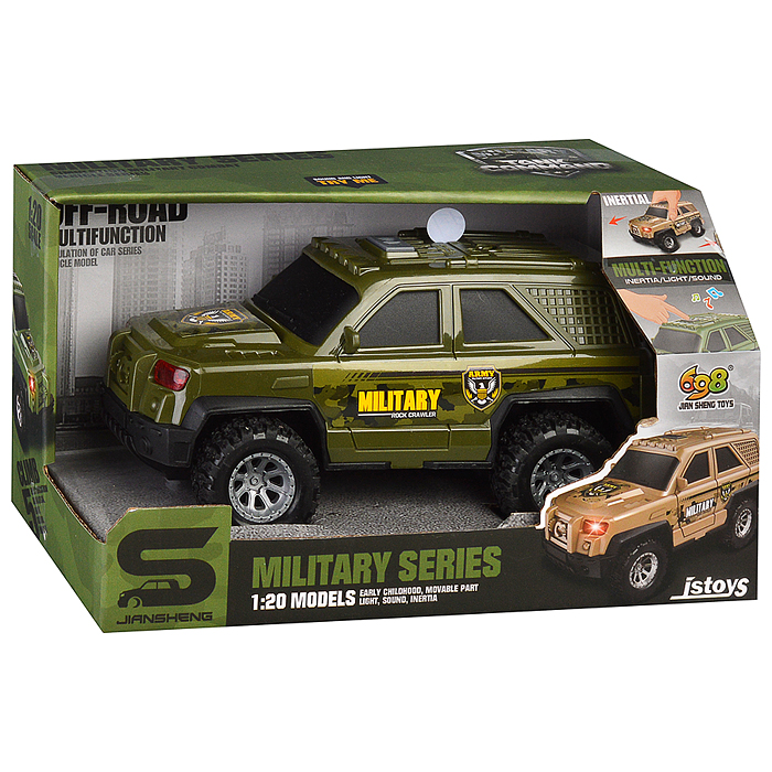 Машина JS166F "Военный внедорожник" в коробке