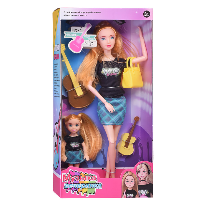 Кукла 1890B "Музыкальная вечеринка" с аксессуарами, в коробке
