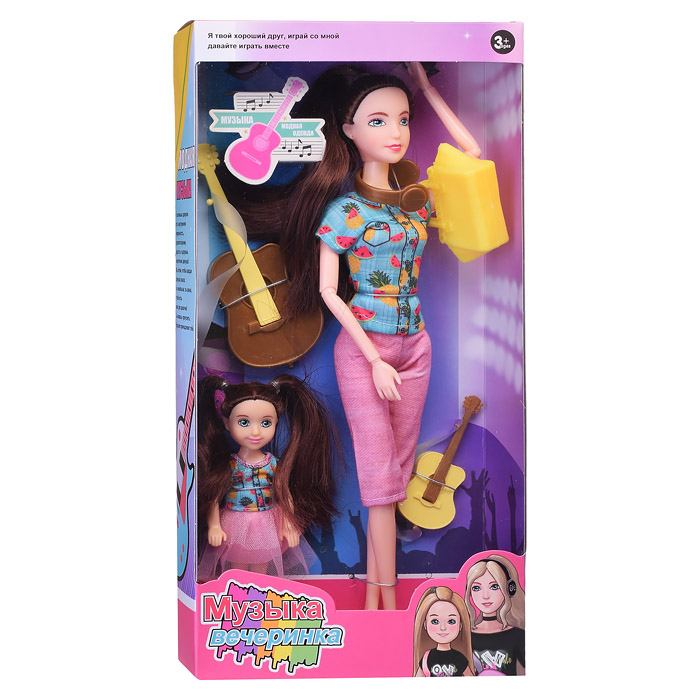 Кукла 1890B "Музыкальная вечеринка" с аксессуарами, в коробке