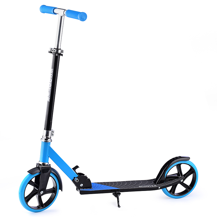 Самокат U037839Y 2-х кол., голубой, PU, ABEC 7, в коробке