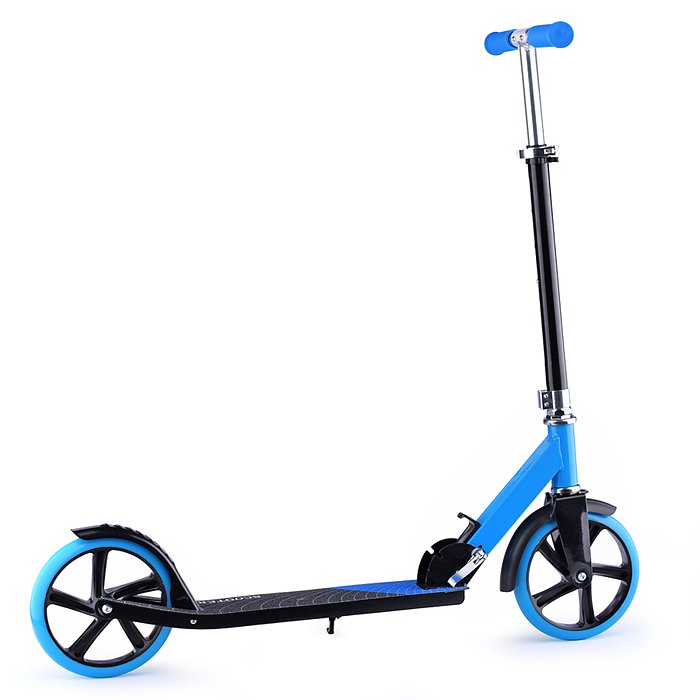 Самокат U037839Y 2-х кол., голубой, PU, ABEC 7, в коробке