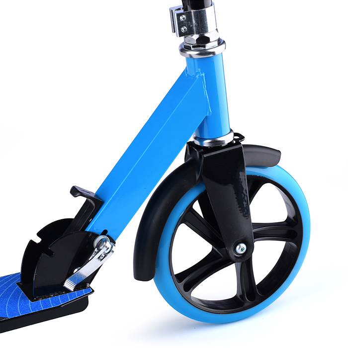 Самокат U037839Y 2-х кол., голубой, PU, ABEC 7, в коробке