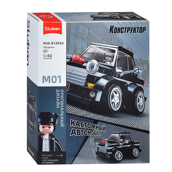Конструктор M38-B1202 "Машина" в коробке