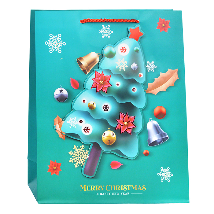 Фото к товару Пакет подарочный 00-4830 "Ёлочка" 26*32*10см. Пакет подарочный 00-4830 "Ёлочка" 26*32*10см.