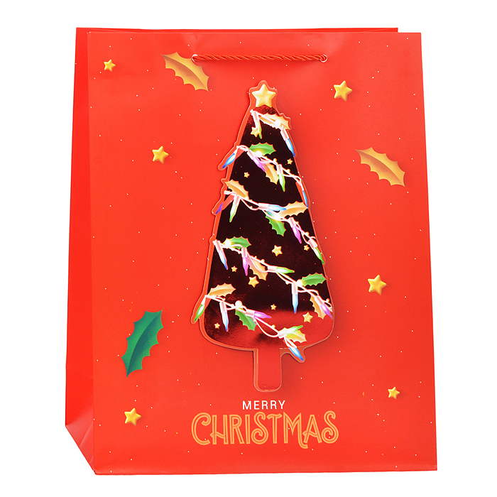 Фото к товару Пакет подарочный 00-4830 "Ёлочка" 26*32*10см. Пакет подарочный 00-4830 "Ёлочка" 26*32*10см.