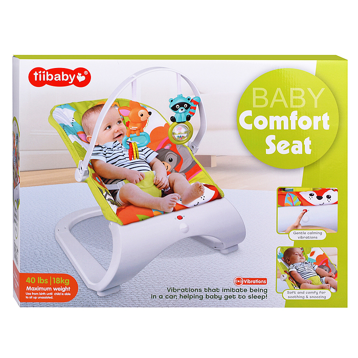 Шезлонг детский 68117 "Яркий мир" в коробке