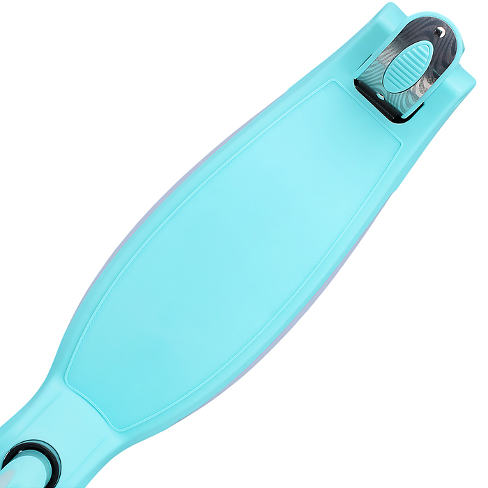 Самокат 3-х колесный ROCKET,колеса PU со светом, ABEC 7, бирюзовый