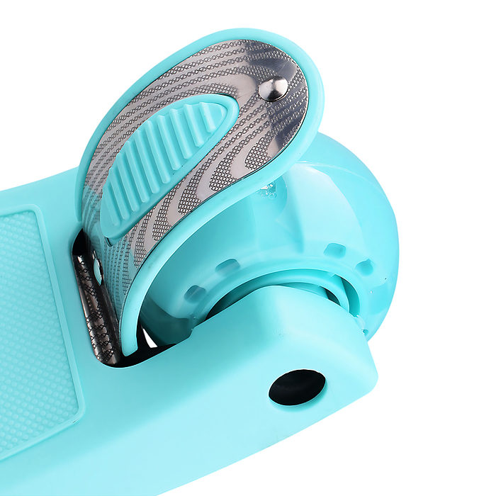 Самокат 3-х колесный ROCKET,колеса PU со светом, ABEC 7, бирюзовый