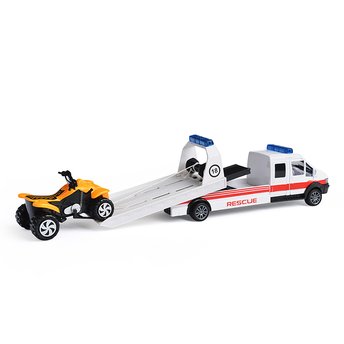Набор 889-329 "Эвакуатор" с техникой, в коробке