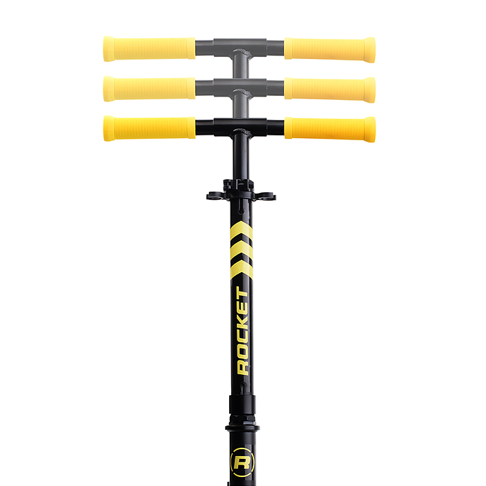 Самокат детский R0201 ROCKET,алюминиевый, колеса PU, 145 мм, жёлтый