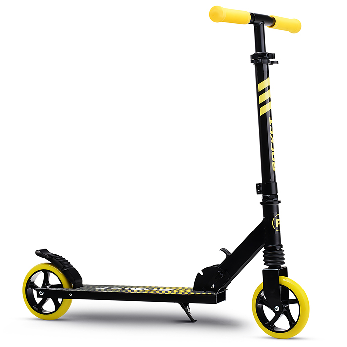 Самокат детский R0201 ROCKET,алюминиевый, колеса PU, 145 мм, жёлтый