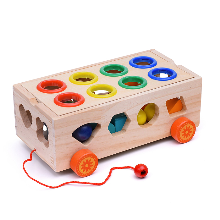 Сортер D1890 "Трейлер-стучалка с геометрическими фигурами"