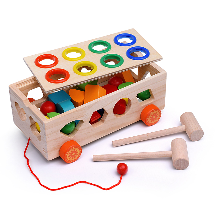 Сортер D1890 "Трейлер-стучалка с геометрическими фигурами"